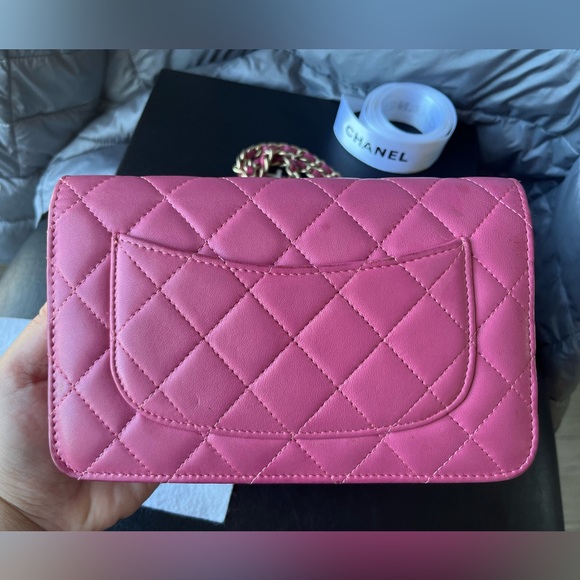 Chanel WOC GHW in lamb skin pink - Picture 4 of 17